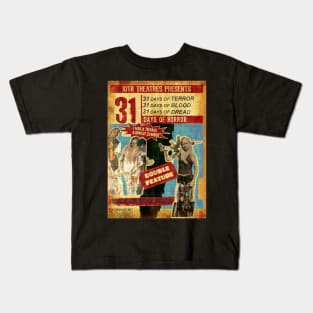 31 Days of Horror - IOTR Presents Double Feature Kids T-Shirt